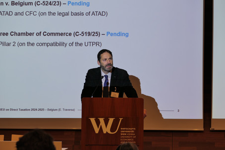 Presentation at the CJEU Direct Taxation Conference 2025