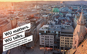 Die Wiener Innenstadt vom Turm des Stephansdoms aus fotografiert