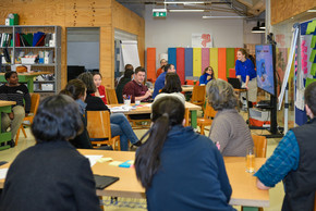 Picture shows participants of an innovation bootcamp