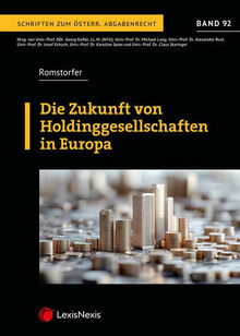 Book Cover "Die Zukunft von Holdinggesellschaften in Europa"