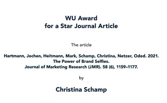 [Translate to English:] WU AWARD - The Power of Brand Selfies