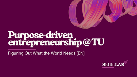 Banner Purpose driven entrepreneurship 