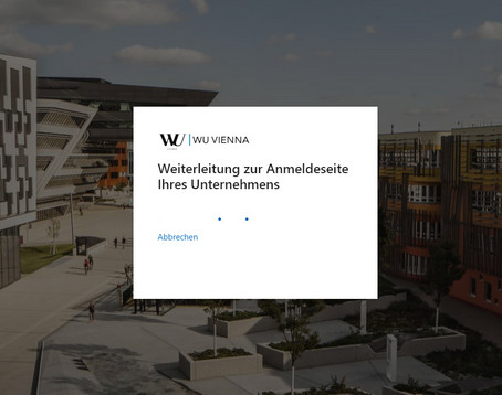 Weiterleitung zur LogIn Page