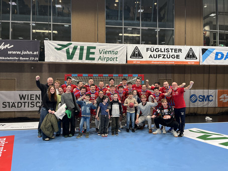 Buddies beim Handballmatch