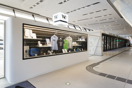 [Translate to English:] Foto vom WU-Shop von außen