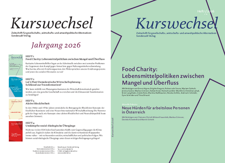 Aufschlag und Cover des Kurswechsel Heftes