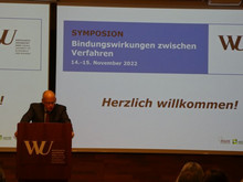Symposium Bindungswirkungen zwischen Verfahren, November 2022