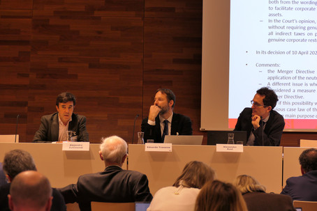 Panel members of the CJEU Direct Taxation Conference 2025