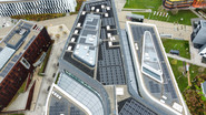 PV Anlage auf den Library and Learning Center ©WU Wien