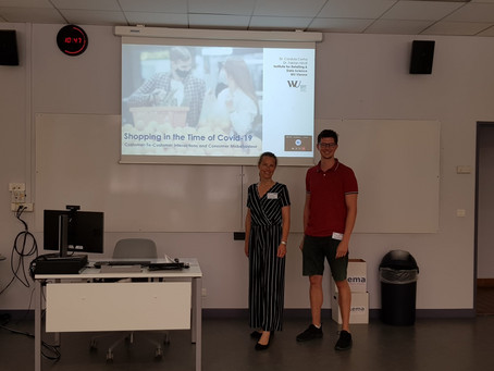 [Translate to English:] Fabian Nindl und Corula Cerha bei der CERR 2021 in Sophia Antipolis