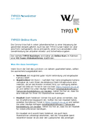 TYPO3 Newsletter Juni 2020
