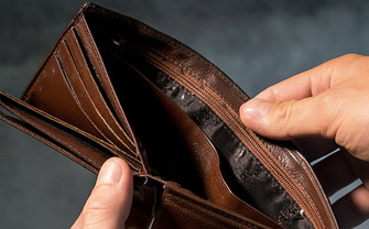 Leere Brieftasche