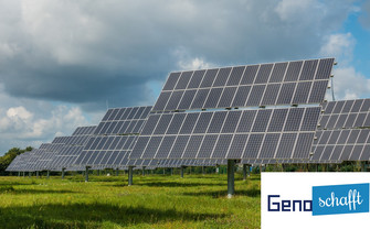 Photovoltaic System with Logo Geno Schafft