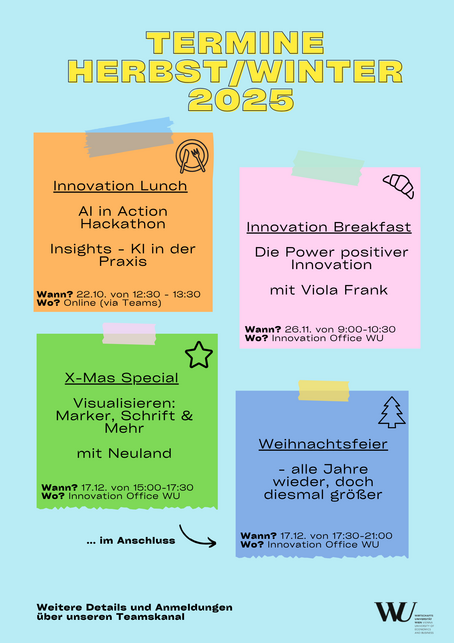 Termine der Community Angebote Herbst/Winter 2025