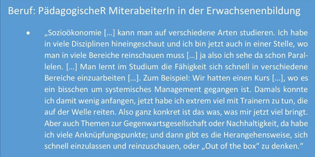 Visitenkarte Pädagogischer MitarbeiterIn in der Erwachsenenbildung