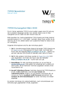 TYPO3 Newsletter Februar 2020