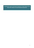  Evaluating the Impact and Practical Operation of Client-Attorney Privilege in the Context of Tax and Financial transparency