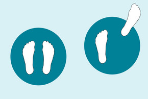 Illustration foot prints