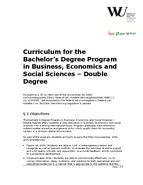 BAWISO double degree curriculum