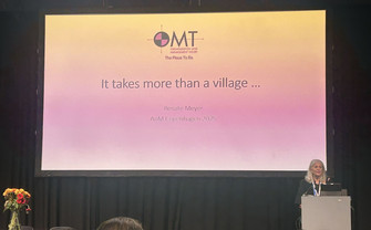Renate Meyer gives her address at AoM2025
