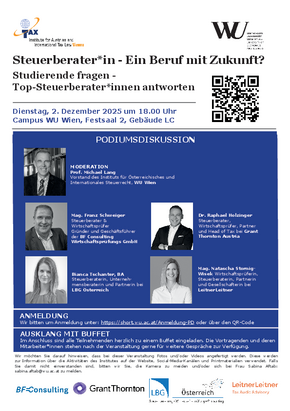 Podiumsdiskussion der Steuerberater 2025