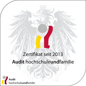 Logo des Gutezeichens für Hochschule und Familie 2013