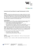 Economic and Financial Policy for Legal Professionals (english)