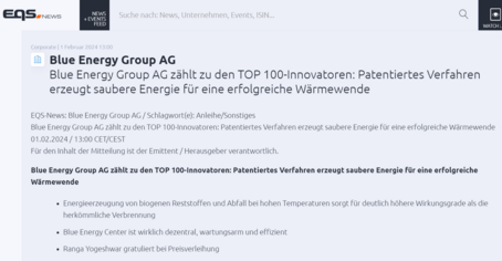 Top 100 Blue Energy Group Franke