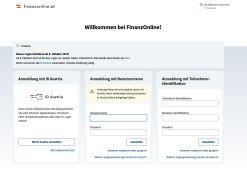 Screenshot FinanzOnline