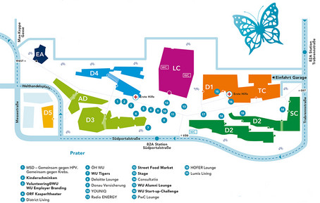 Plan des Campus WU