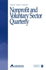 Nonprofit and Voluntary Sector Quarterly Cover