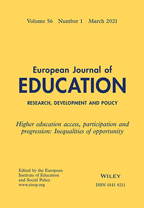 Cover: European Journal of Education