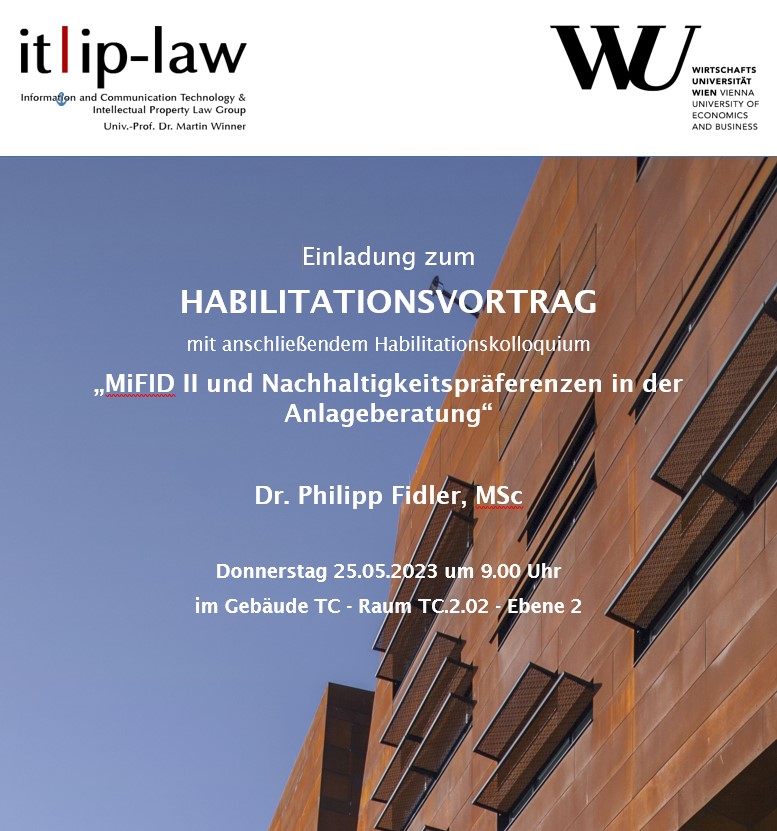 Habilitationsvortrag Dr. Fidler