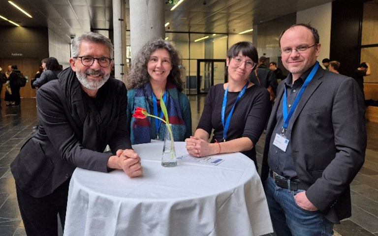 Gerhard Geissler, Franz-Karl Skala, Kerstin Emmert, Uta Gärtner bei der Academic Development Conference