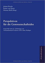 Cover des Buches: erspektiven für die Genossenschaftsidee, Festschrift zum 65. Geburtstag von Verbandsanwalt Professor DDr. Hans Hofinger.