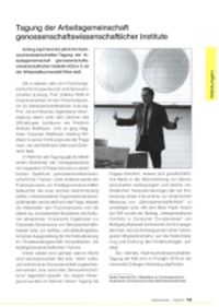 Cover Raiffeisenblatt: Heft 6 - Tagung der Arbeitsgemeinschaft genossenschaftswissenschaftlicher Institute