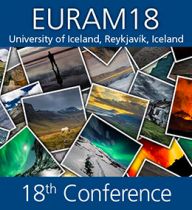 Plakat der EURAM 2018, Reykjavik, Island