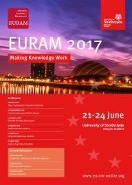 Flyer der EURAM 2017 - "Making Knowledge Work"