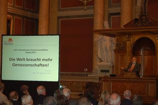 Dipl.-Ing. Dr. Franz Fischler bei der Internationalen Genossenschaftlichen Tagung (IGT) 2012 in Wien
