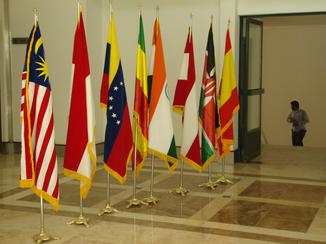 Flags at the International Conference on Cooperative Social, Economic and Cultural Capabilities