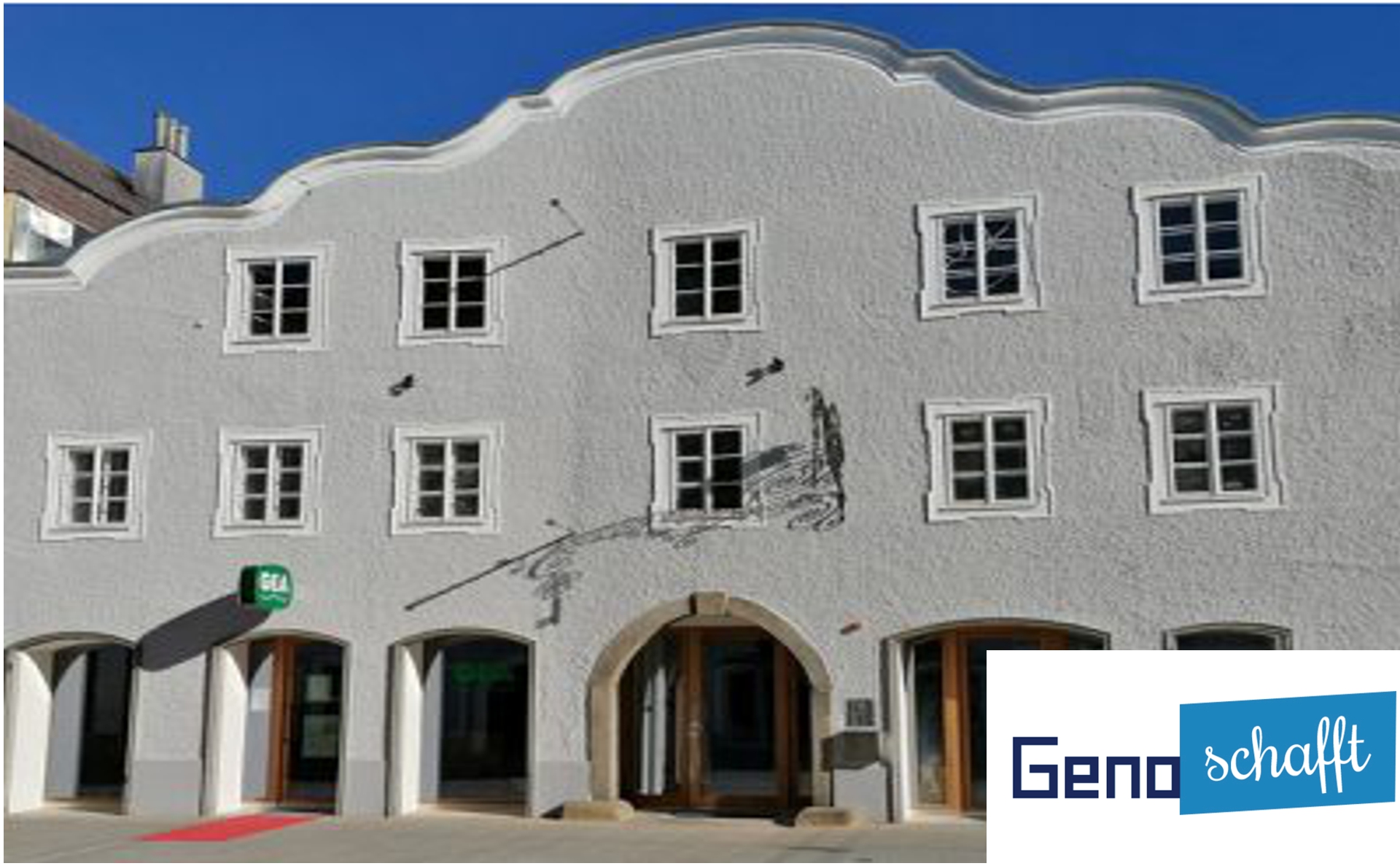 Haus der Nachhaltigkeit mit GenoSchafft Logo