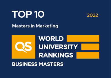 QS World University Rankings Masters in Marketing - Rank 10 