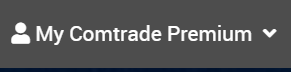Nach dem Einloggen ändert sich das Anmeldemenü in "My Comtrade Premium". Dies zeigt an, dass die E-Mail-Adresse für die Premium-Nutzung erkannt wurde.