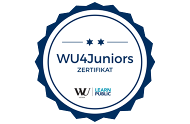 Abbildung des WU4Juniors Zertifikats