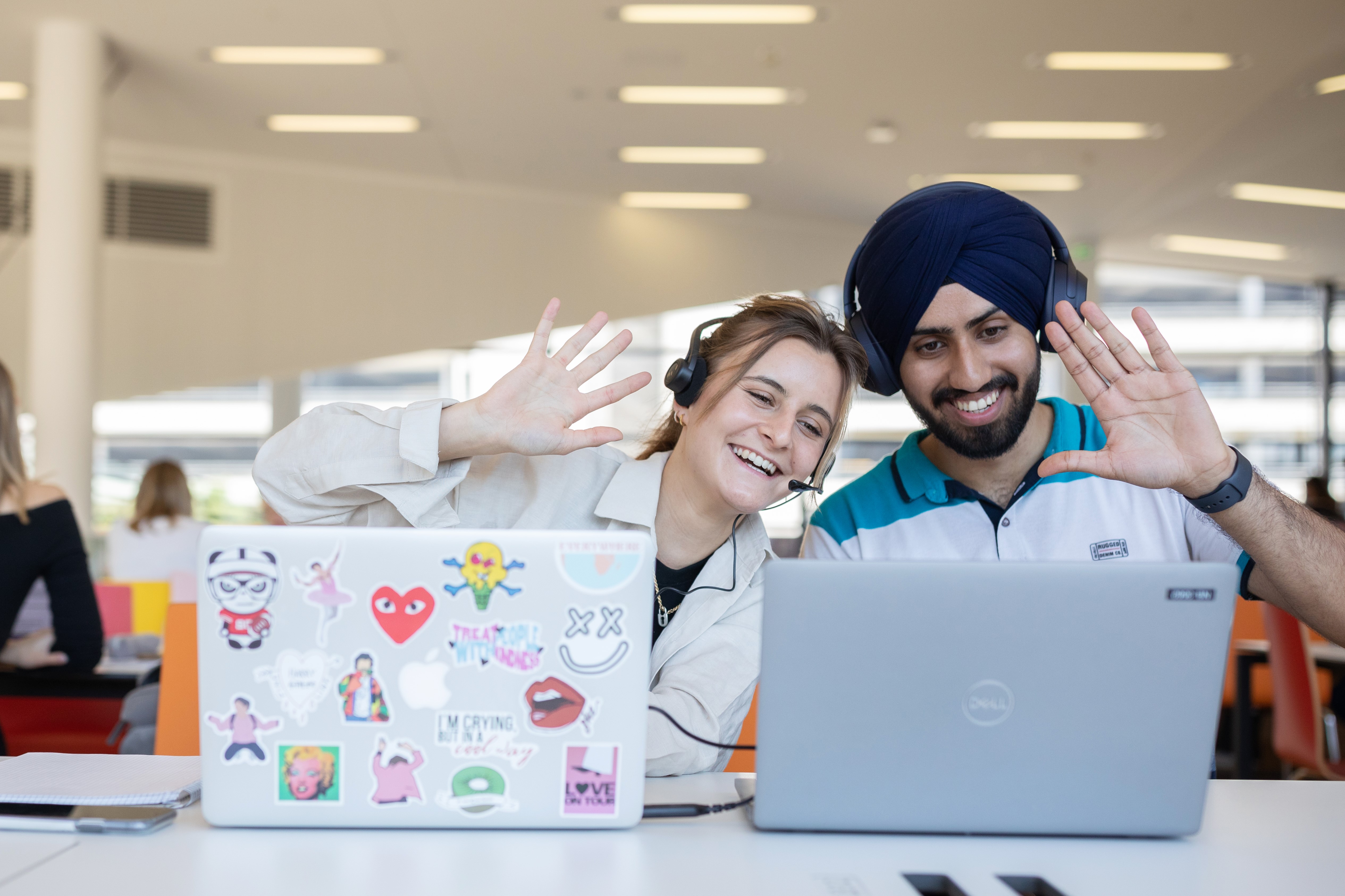 Studierende am Campus WU