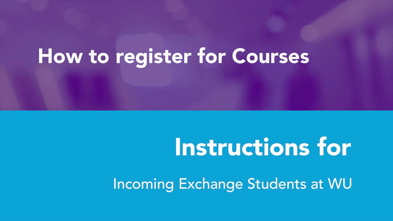 Video Course registration