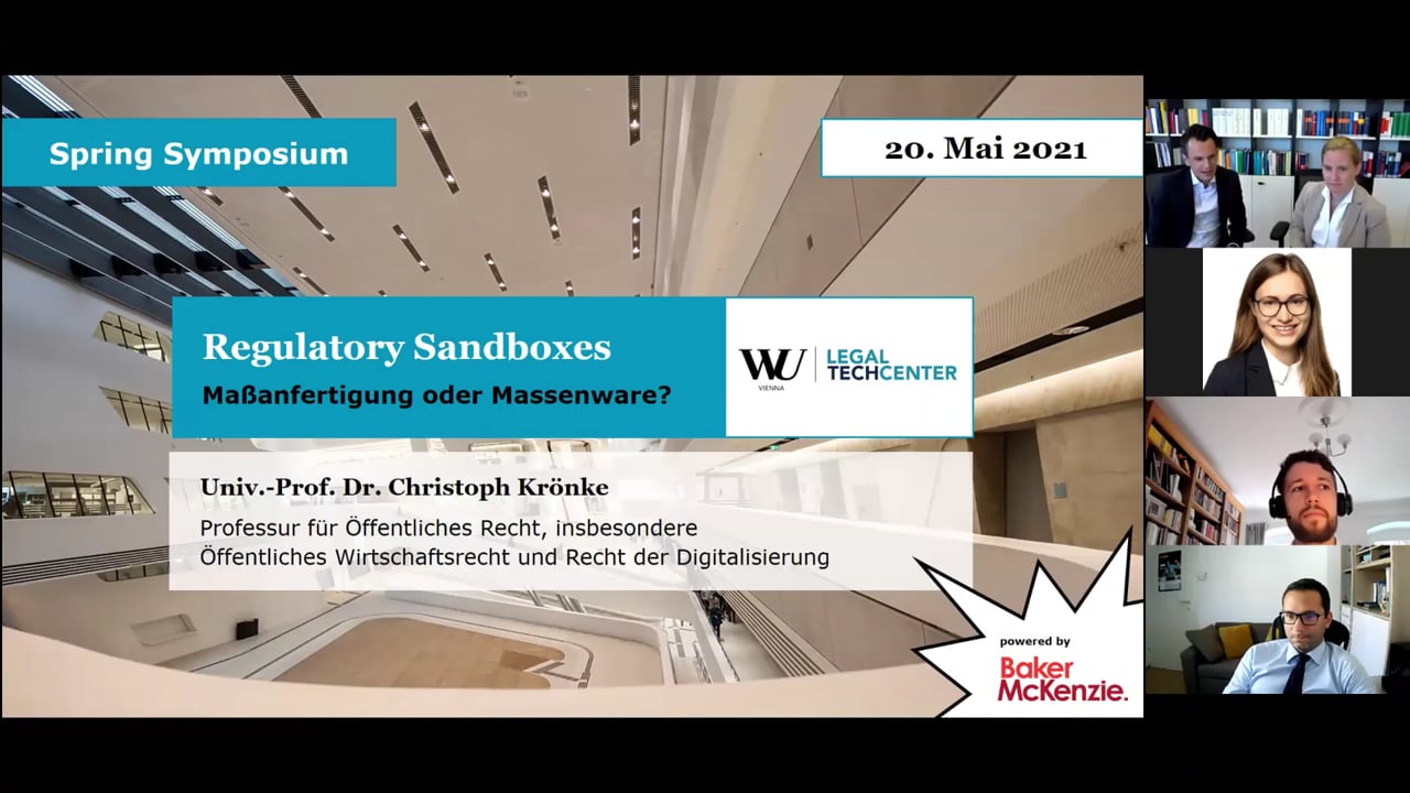 Video Christoph Krönke - Die Regulatory Sandbox: Maßanfertigung oder Massenware?