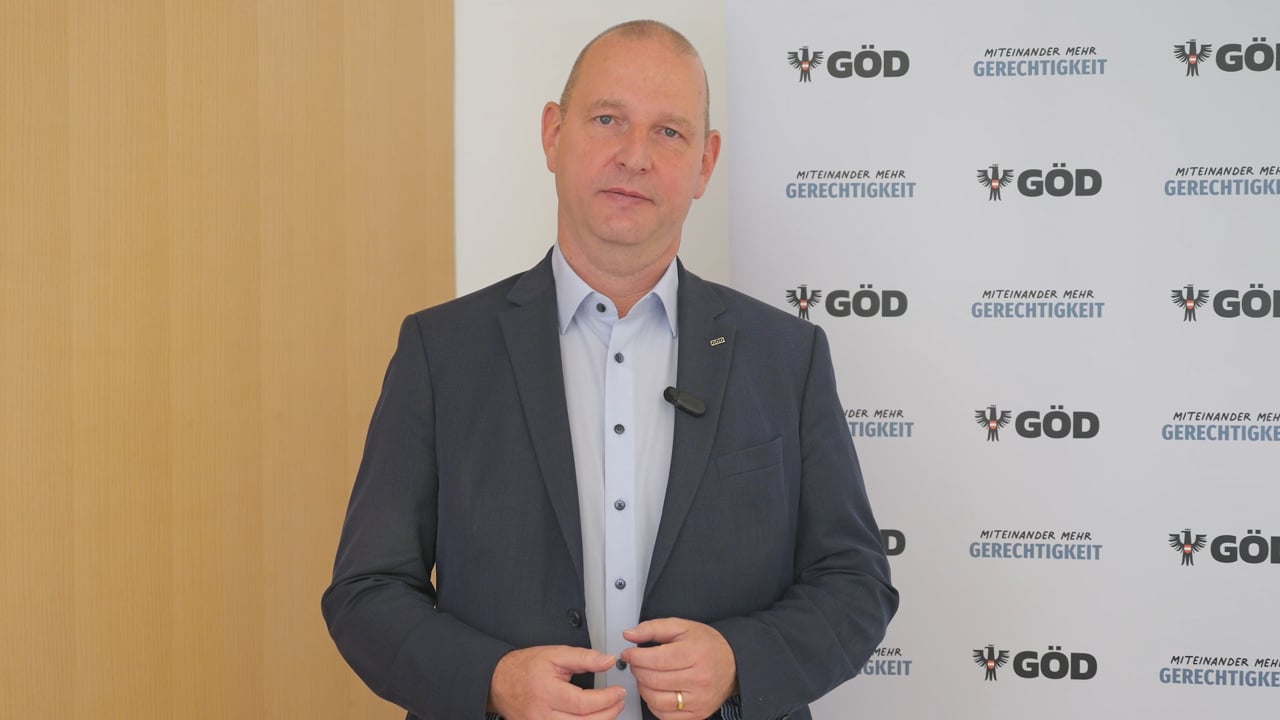 Video Videobotschaft des GÖD-Vorsitzenden Eckehard Quin