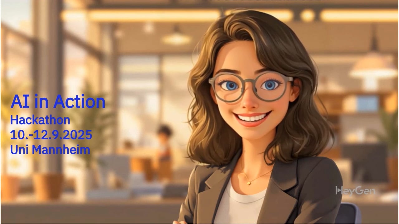 Video Einladung zum AI in Action Hackathon