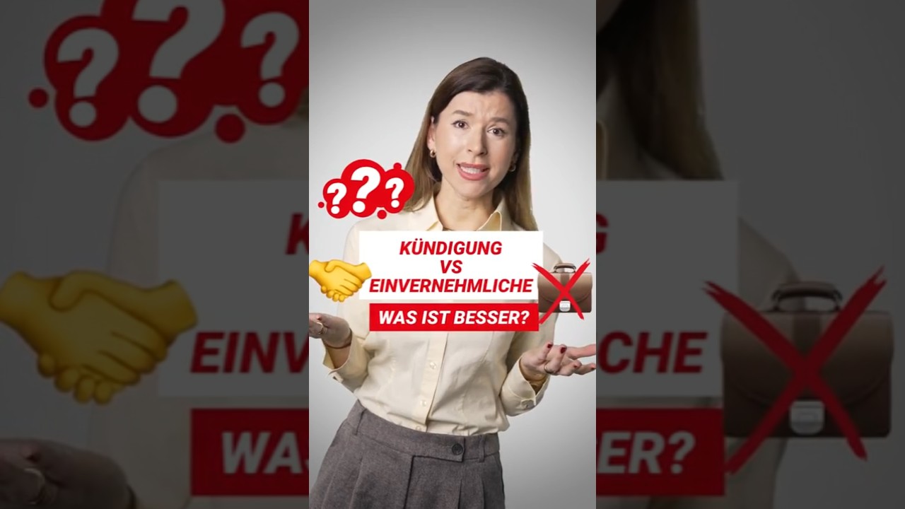 Video Kündigung oder Einvernehmliche: DAS musst du wissen!